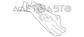 Накладка заднего рычага левая Mercedes GLA 15-20 нижняя