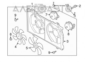 Диффузор кожух радиатора в сборе Mazda 5 05-10 новый TYC Тайвань