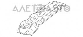 Накладка передней панели нижняя пространства ног пассажира Mercedes GLA 14-20 с подсветкой