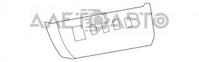 Накладка передней панели левая Toyota Sienna 11-14 бежевая