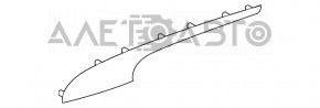 Накладка передньої панелі Toyota Sienna 11-14 LE, графіт, подряпини