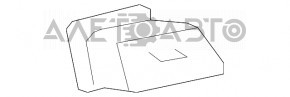 Накладка передньої панелі з дефлектором повітроводу ліва Toyota Sienna 11-20 беж, подряпини