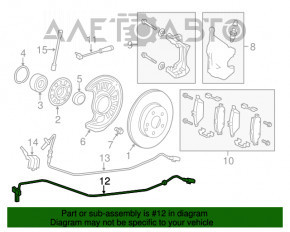 Провод датчика износа колодок передний правый Mercedes GLA 15-20