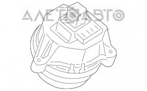Подушка двигуна права BMW 5 G30 17-530e hybrid AWD