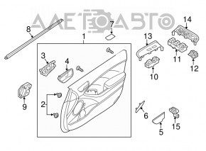 Фара передня права гола Ford Escape MK4 20-22 галоген + LED DRL, пісок