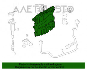 Блок ECU компьютер двигателя BMW X5 F15 14-18 4.4T