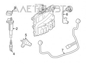 Блок ECU комп'ютер двигуна BMW X5 F15 14-18 4.4T