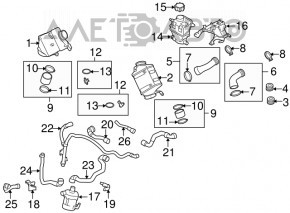 Кронштейн вспомогательного насоса охлаждения BMW X5 F15 14-18 4.4T