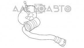 Патрубок охлаждения радиатор верхний BMW X5 F15 14-18 4.4T