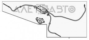Механизм стояночного тормоза BMW X5 F15 14-18 без тросов, без кронштейна