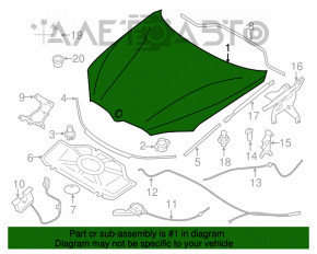 Капот голый BMW X5 F15 14-18 новый OEM оригинал
