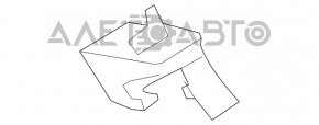 Гачок кріплення пасажирського козирка BMW X5 F15 14-18 сірий