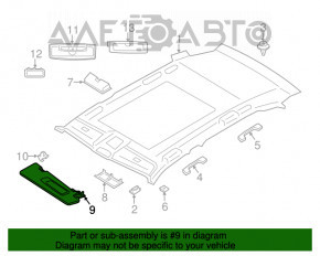 Козирок правий BMW X5 F15 14-18 беж OYSTER