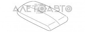 Консоль центральная подлокотник BMW X5 F15 14-18 кожа черная Dakota царапины, под чистку