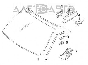 Лобовое стекло BMW X5 F15 14-18 под датчик дождя, камеру