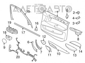 Рамка двери внутр передняя правая BMW X5 F15 14-18 Bang and Olufsen