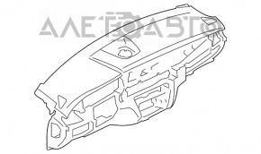 Торпедо передня панель без AIRBAG BMW X5 F15 14-18 шкіра чорна Dakota, без проекції, Bang and Olufsen