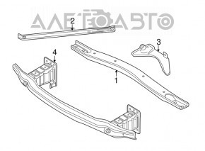 Кріплення розпірок передніх склянок BMW X5 F15 14-18 4.4T