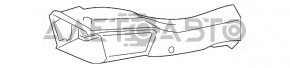 Повітропровід гальмівного диска BMW X5 F15 14-18 лівий відсутні фрагменти