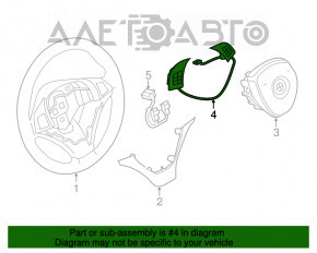 Кнопки керування на кермі BMW X5 F15 14-18 під driving assist