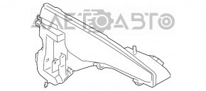 Бачок омывателя BMW X5 F15 14-18 без омывателя фар без горловины и крышки