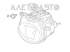 Противотуманная фара птф левая BMW X5 F15 14-18 LED адаптив