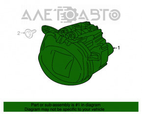 Протитуманна фара ПТФ права BMW X5 F15 14-18 LED адаптив