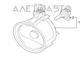 Противотуманная фара птф левая BMW X5 F15 14-18 галоген