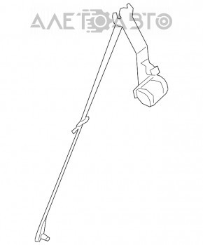 Ремінь безпеки 2 ряд лівий BMW X5 F15 14-18 беж OYSTER під 3 ряди, Сomfort