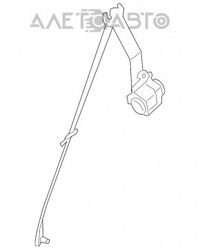 Ремінь безпеки 2 ряд правий BMW X5 F15 14-18 беж OYSTER під 3 ряди, Сomfort