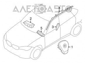 Подушка безпеки airbag сидіння ліві BMW X5 F15 14-18