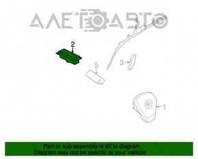 Подушка безпеки airbag пасажирська у торпеді BMW X5 F15 14-18