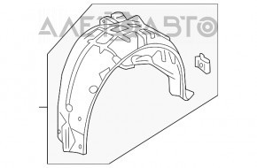 Подкрылок задний правый Honda Civic X FC 19-21 4d