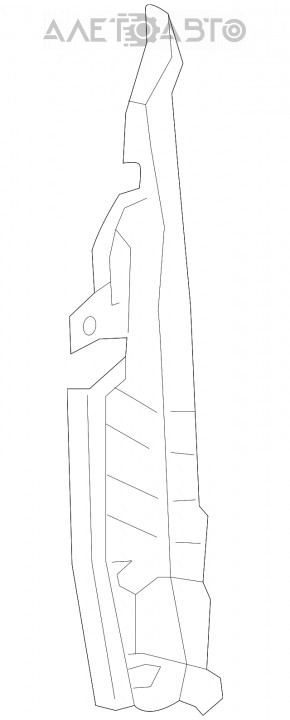 Ущільнювач крила двері-крило правий Honda Civic X FC 19-21