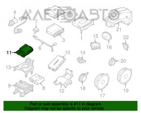 Підсилювач Audi A6 C7 12-18 bang & olufsen