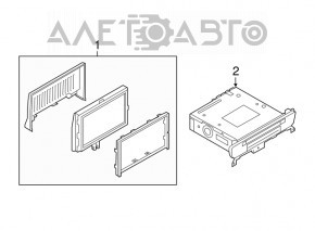 Панель управления CD Audi A6 C7 12-18