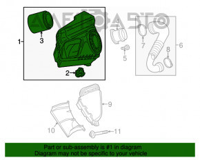 Корпус повітряного фільтра Audi A6 C7 12-15 2.0