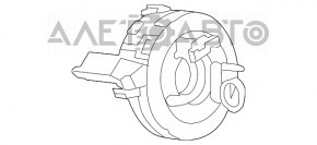 Шлейф руля с дачиком угла поворота руля Audi A6 C7 12-15 дорест
