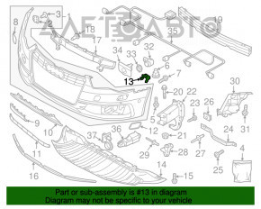 Крепление решетки радиатора лев Audi A6 C7 12-15 дорест новый OEM оригинал