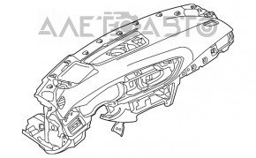 Торпедо передня панель без AIRBAG Audi A6 C7 12-15