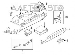 Перчаточный ящик, бардачок Audi A6 C7 12-15 дорест беж