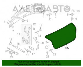 Уплотнитель крышки багажника Audi A6 C7 12-18