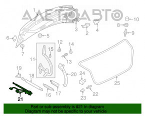 Привід кришки багажника Audi A6 C7 12-18 електро