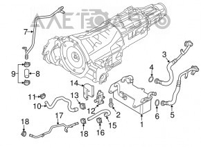 Трубка охлаждения АКПП впуск Audi A6 C7 12-14 AWD
