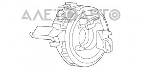 Шлейф керма з дачі кута повороту керма Audi A6 C7 16-18 рест