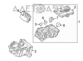 Блок предохранителей подкапотный Chevrolet Malibu 18-19 1.5T, 2.0T