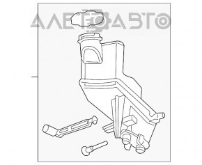 Бачок ГТЦ GMC Terrain 18- с крышкой