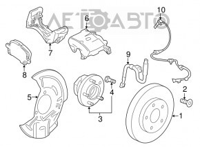 Датчик ABS передній лівий Chevrolet Malibu 16-