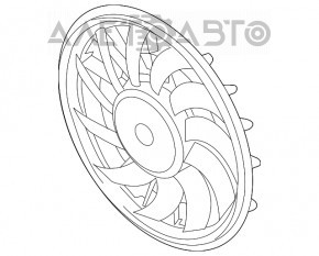 Вентилятор охлаждения Audi A6 C7 12-18 2.0 большой