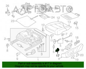 Управление поясничной подпорки водительского сиденья VW Passat b7 12-15 USA 4 пина